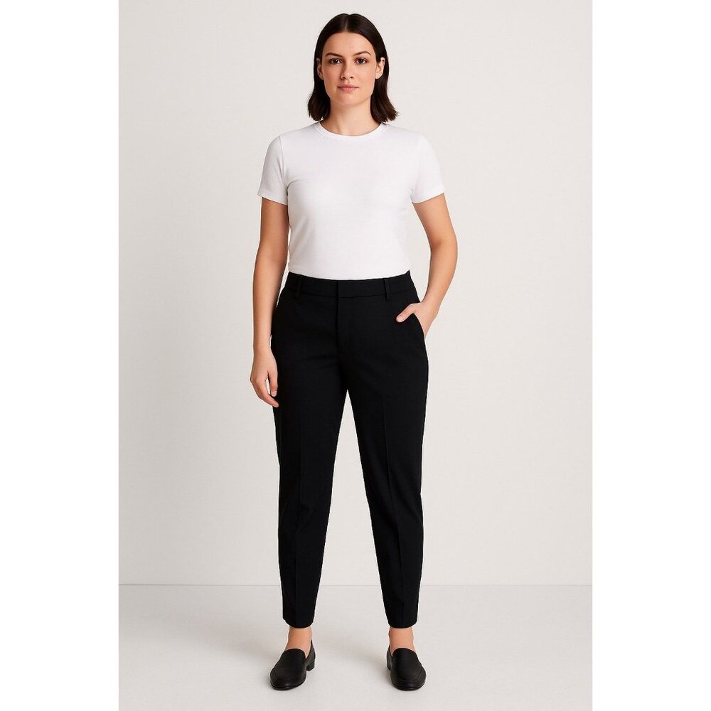 Van Heusen Women’s Black Flex Straight-Leg Dress Pants – Size 10 Regular